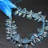Natural Blue Topaz Faceted Flat Marquise Beads Strand Rondelles Quantity 6 beads and Sizes 10mm to 1mm approx all same size. Blue topaz is the state gemstone of the US state of Texas. Naturally occurring blue topaz is quite rare and also a birthstone for November. 